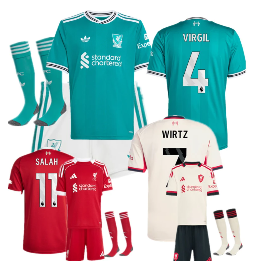 2025 2026 Liverpool jersey new Home and away adult kit kids kit 25 26 Liverpool soccer jersey