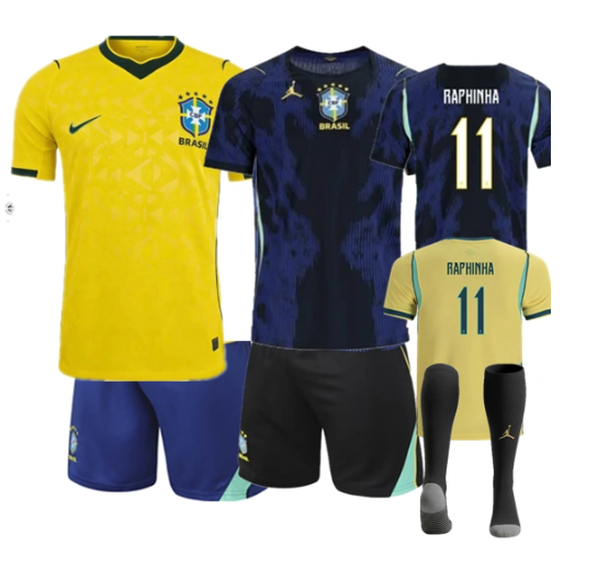 26 27 new Brazil jersey adult kit kids kit Home and away 2026 2027 Brazil soccer jersey