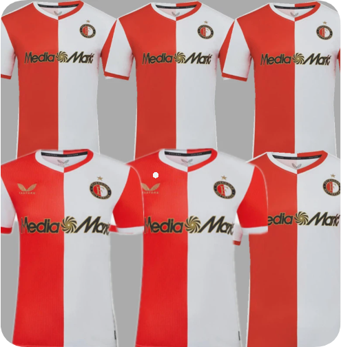 25 26 Feyenoord Home Soccer Jerseys KOKCU Gimenez Danilo TRAUNER HARTMAN GIMENEZ PAIXAO TIMBER