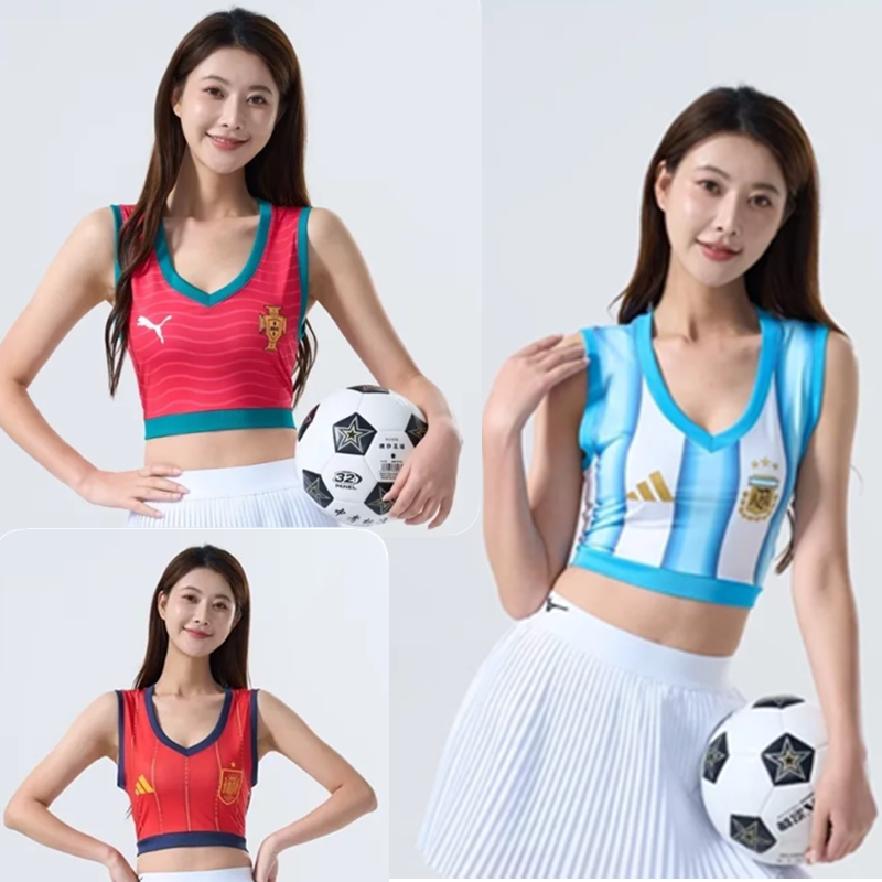 2026 World Cup Argentina Spain Portugal Germany Home Women's Vest