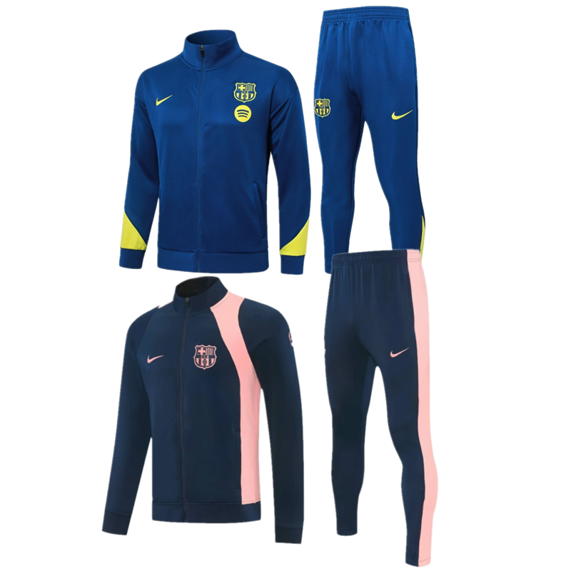 26-27 Barcelona Adidas, Nike, jacket coat Pocket zipper pants training jersey adult kit AJ training coat jacket soccer jersey