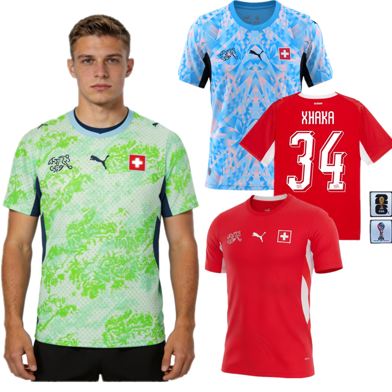 2026 2027 Switzerland jersey adult football shirt children's wear soccer jersey Football jersey