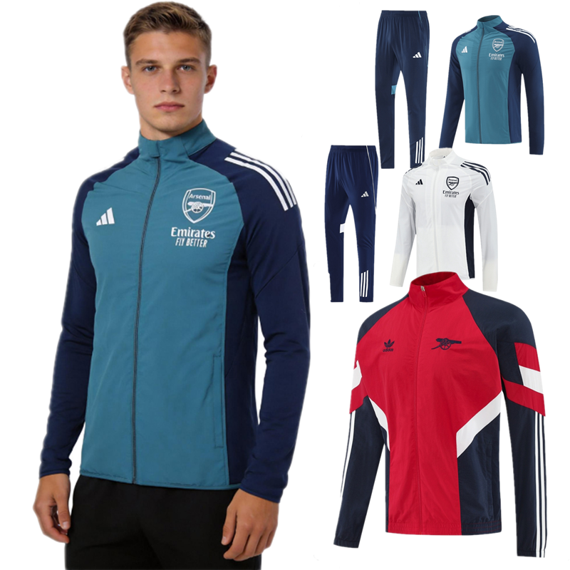 Arsenal Windbreaker Jacket Red Training Tracksuit 2025/26/27