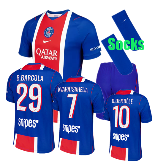 2026 2027 psg jersey new Home and away adult kids kis 26- 27 psg soccer jersey