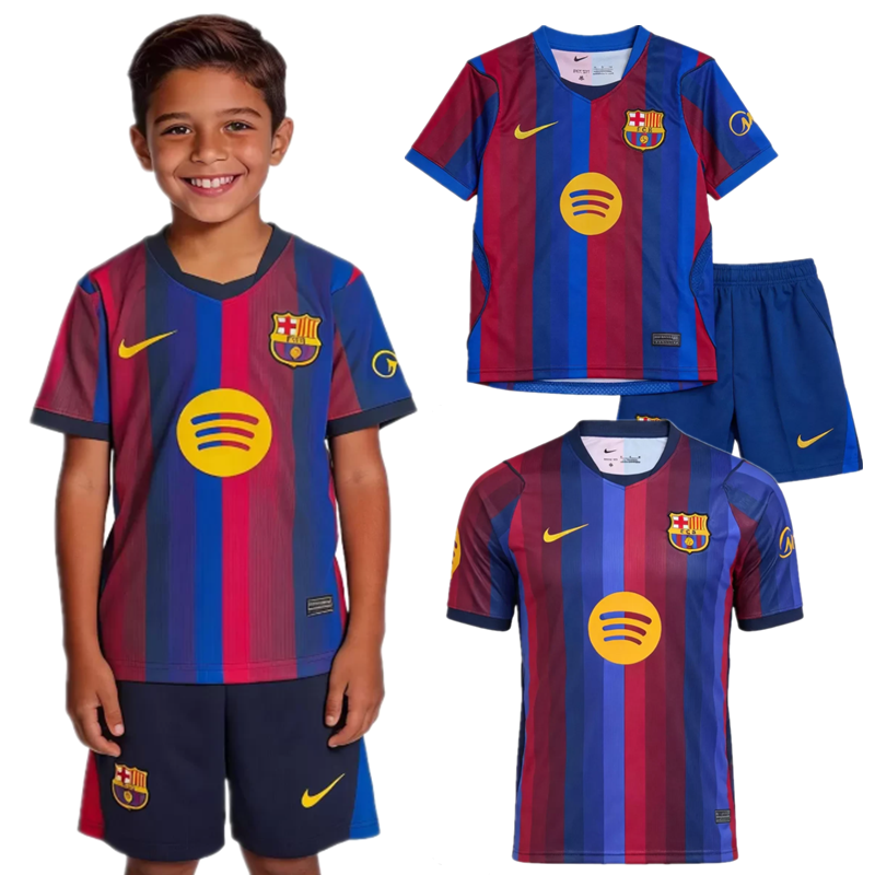 2026 2027 Barcelona jersey new Home and away adult kids kis 26- 27 Barcelona soccer jersey
