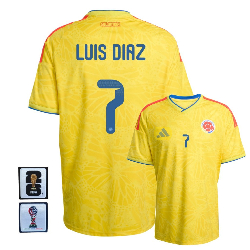 26/27 Fans Edition Colombia 2026/27 Men'S Colombia Home Short Sleeves Football Jersey