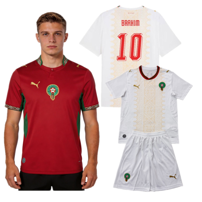 2026 2027 Morocco jersey Home and away adult kit kids kit 26 27 Morocco soccer jersey 2026 soccer jersey