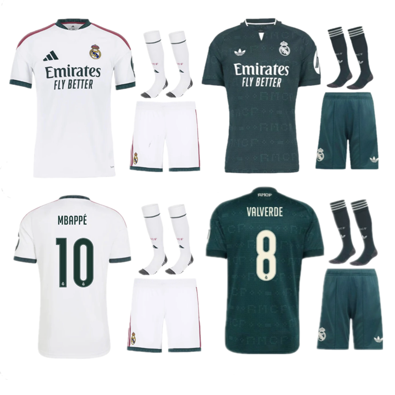 2026 2027 adult kit kids kit Real Madrid jersey Home and away S-4XL 26 27 Real Madrid soccer jersey