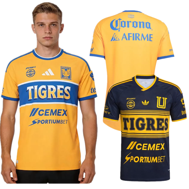 26 27 Tigres UANL Home and away adult Jersey 2026 2027 Tigres soccer jersey