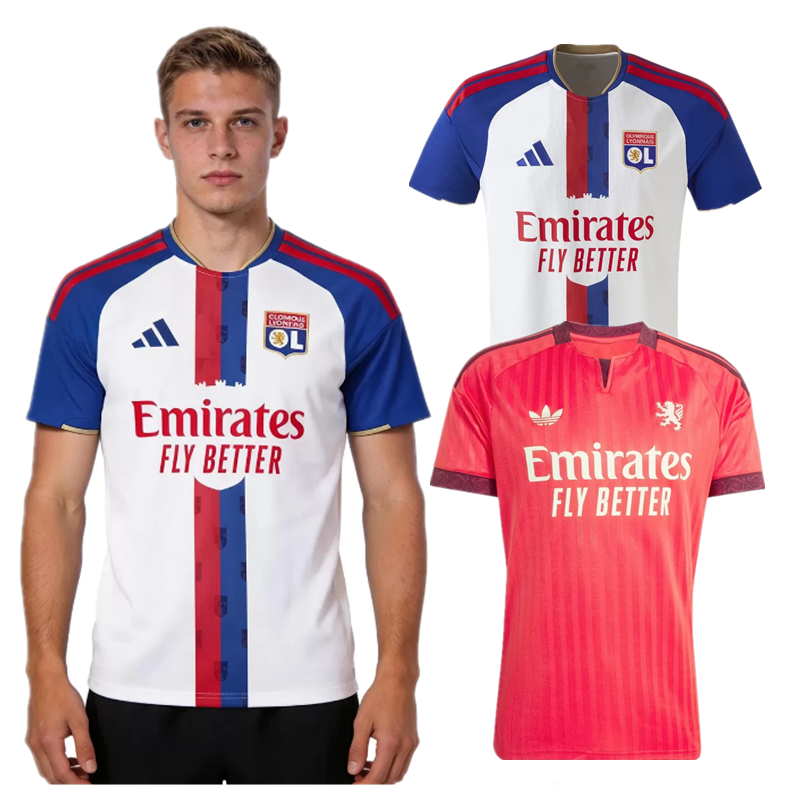 26 27 Olympique Lyonnais Home and away adult Jersey 2026 2027 Olympique Lyonnais soccer jersey