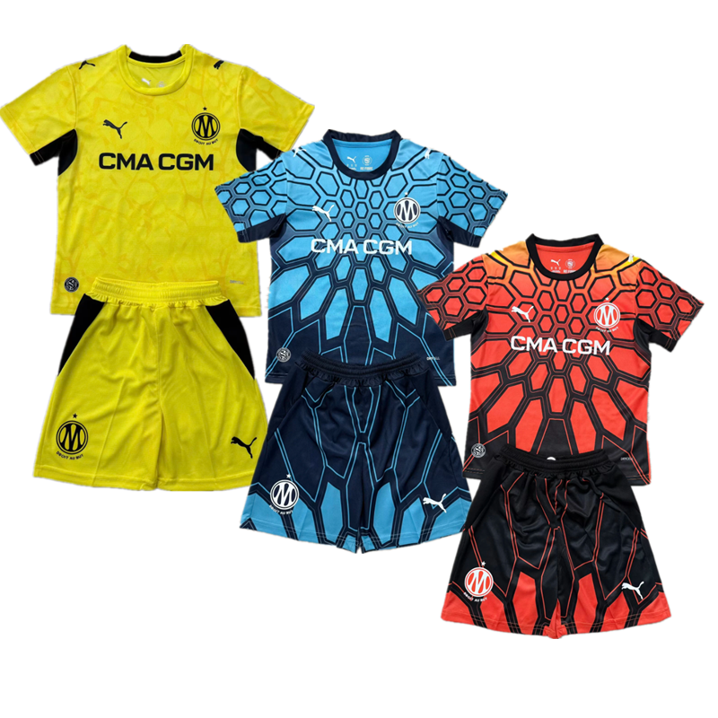2026 Marseille goalkeeper jersey adult kids kit 26 27 Marseille goalkeeper soccer jersey