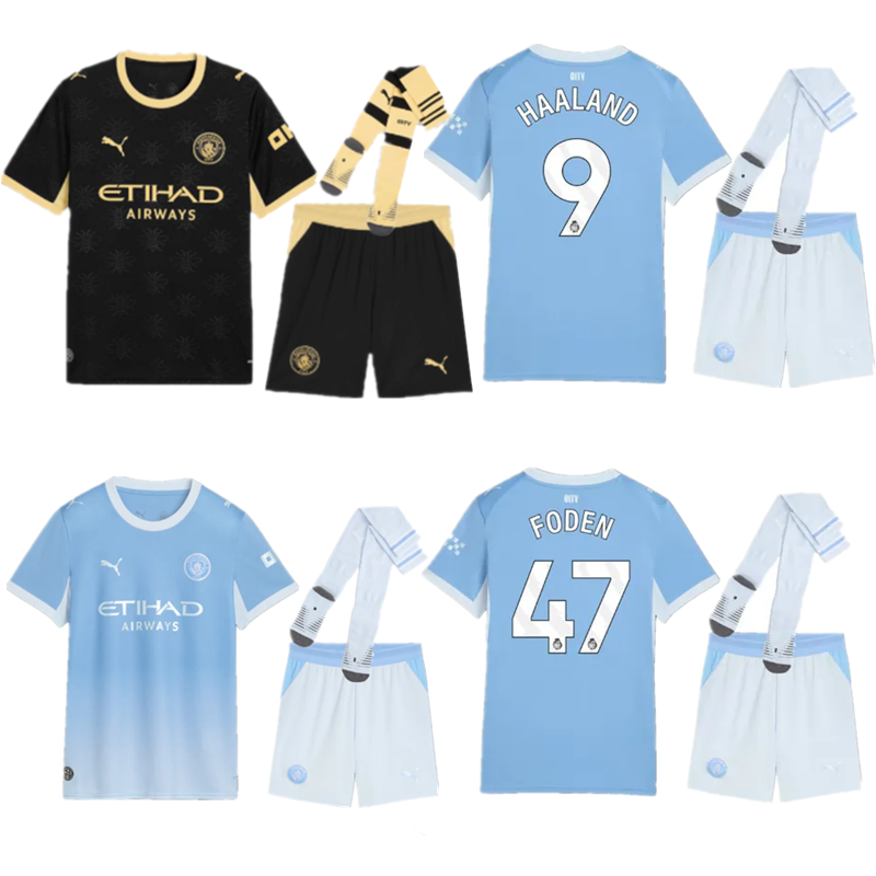 2026 2027 Manchester City jersey adult kids kit Home and away 26 27 Manchester City soccer jersey