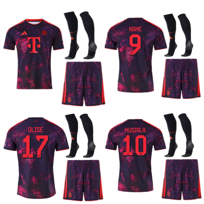 26-27 Bayern Munich Champions League away kids  Adult kit Football jersey 2026 2027 Bayern Munich jersey soccer jersey