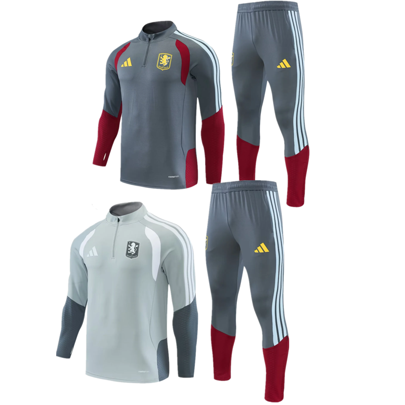 2026 2027 Aston Villa kids kit New training coat jacket jersey adult kit kids kit 26 27 Aston Villa soccer jersey