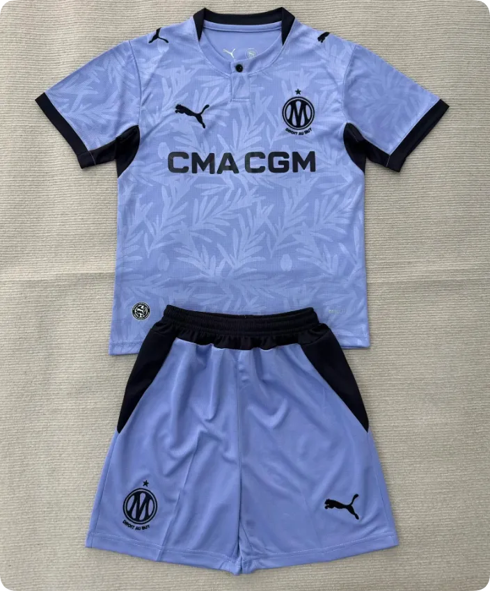 2026-2027 Marseille jersey adult kids kit Home and away 26 27 Marseille soccer jersey
