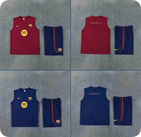 2026-2027 Barcelona training kit adult kids kit jersey Home and away 26 27 Barcelona Vest set soccer jersey S-2XL